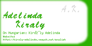 adelinda kiraly business card